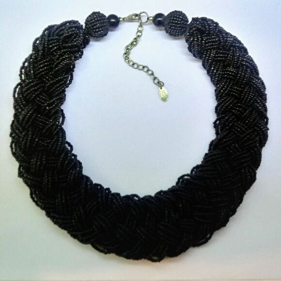 Vintage Jewelry - Vintage Laura Ashley Braided Collar Necklace